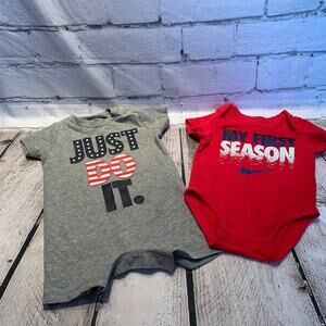 NIKE Boy’s Patriotic Romper and Onesie Set / Size: 3 Months